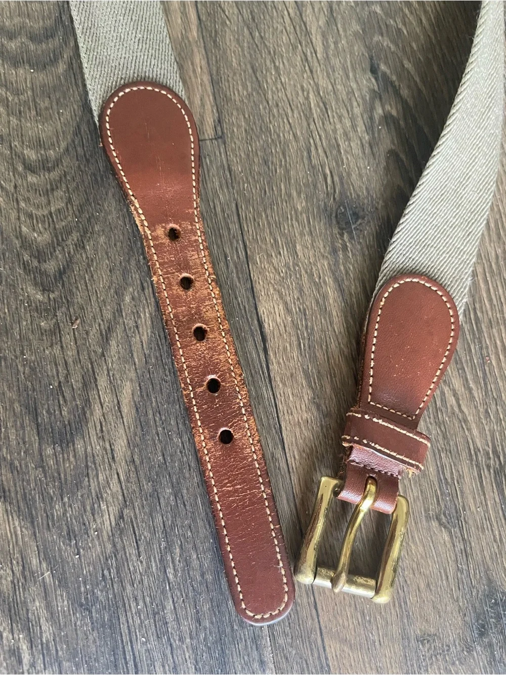 Vintage Dooney & Bourke Wool Surcingle Belt